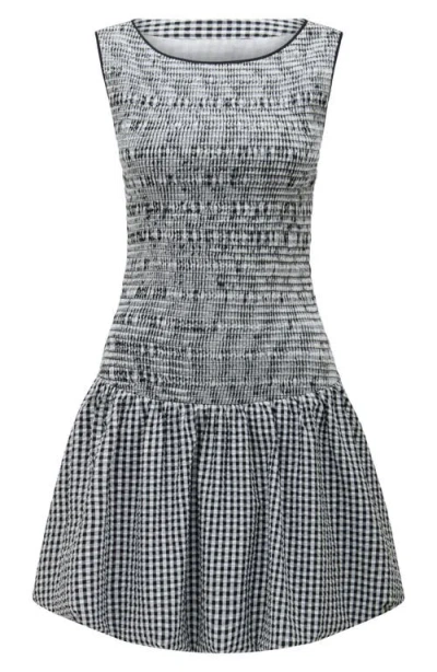 Ever New Lily Bubble Hem Tie Back Minidress In Gray