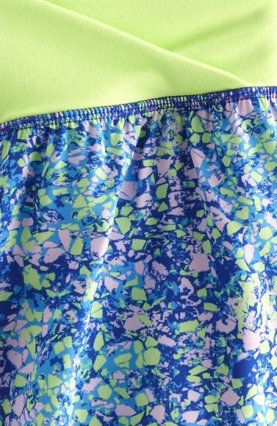 Zella Girl Kids' Finish Line Running Shorts In Blue