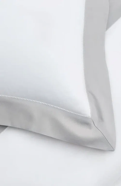 Boll & Branch Signature Colorblock Organic Cotton Duvet Cover & Sham Set In White