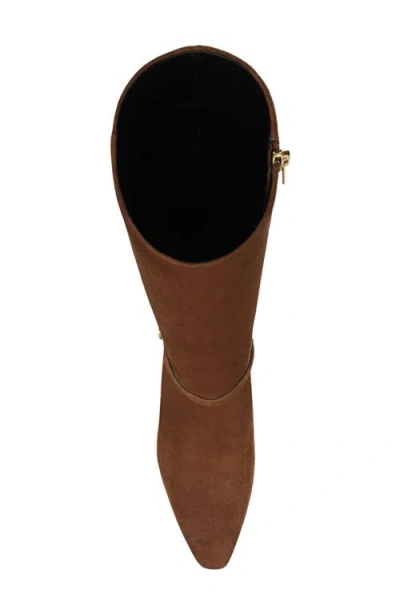 Veronica Beard Kenzie Suede Harness Knee Boots In Burgundy