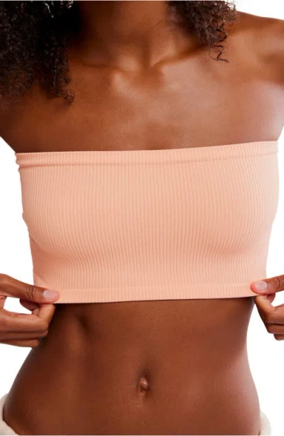 Free People Amelia Bandeau Bra In Pink
