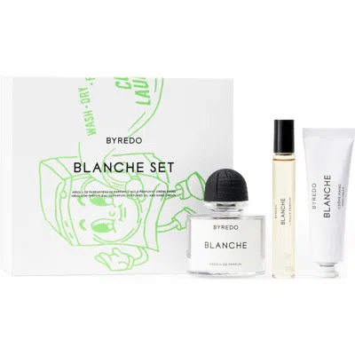 Byredo Blanche Eau De Parfum Travel Essentials Trio Set $415 Value