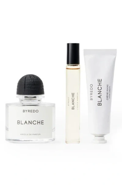 Byredo Blanche Eau De Parfum Travel Essentials Trio Set $415 Value