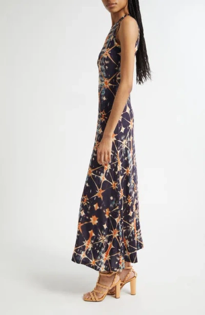 Ulla Johnson Orla Sleeveless Midi Dress In Phoenix In Multi