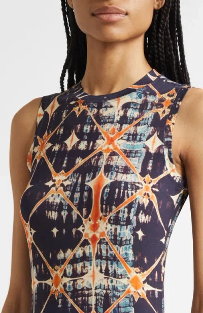 Ulla Johnson Orla Sleeveless Midi Dress In Phoenix In Multi