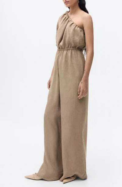 Mango One-shoulder Jumpsuit