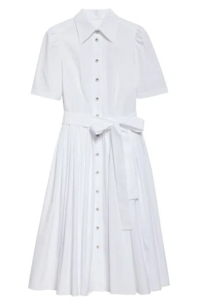 Dolce & Gabbana Dolce&gabbana Belted Cotton Poplin Shirtdress
