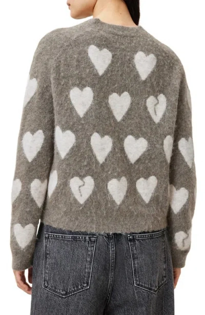 Allsaints Luv Heart-pattern Buttoned-up Cardigan