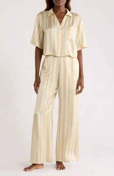 Lunya High Waist Washable Silk Pajamas In Gray