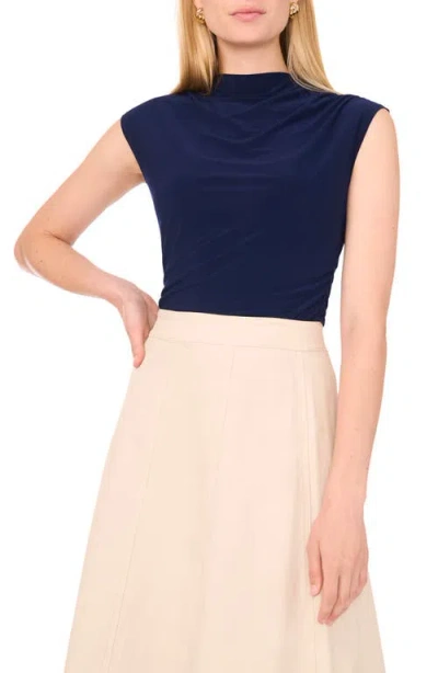 1.state Draped Sleeveless Top In Blue