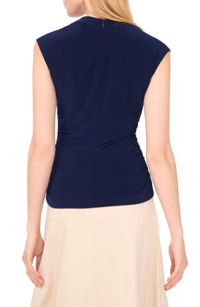 1.state Draped Sleeveless Top In Blue