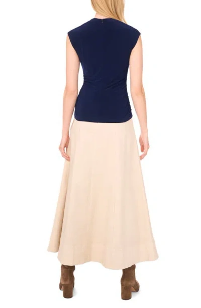 1.state Draped Sleeveless Top In Blue