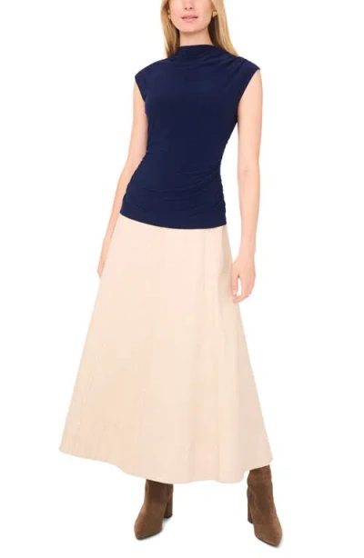 1.state Draped Sleeveless Top In Blue