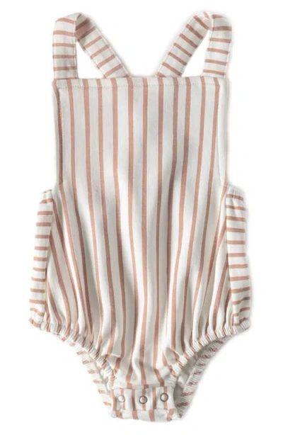 Pehr Crisscross Organic Cotton Bodysuit In Neutral