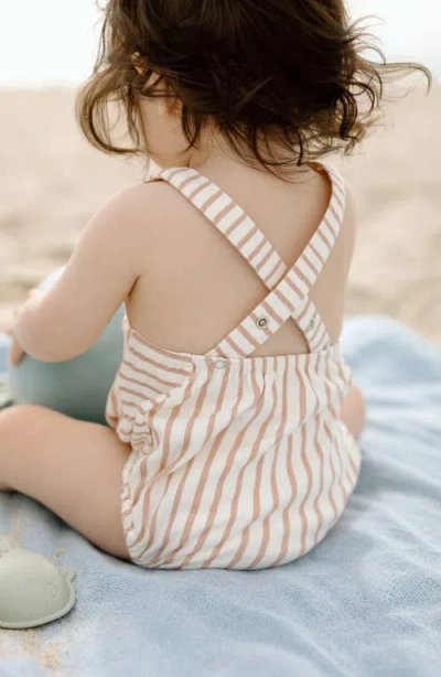 Pehr Crisscross Organic Cotton Bodysuit In Neutral