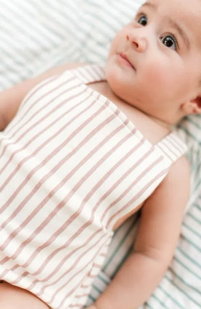 Pehr Crisscross Organic Cotton Bodysuit In Neutral