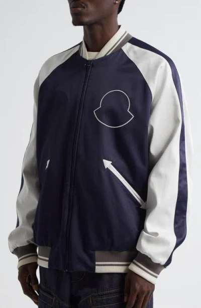 Moncler Genius Moncler X Mercedes-benz 'satet' Reversible Bomber Jacke In Orange
