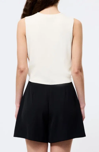 French Connection Cosysoft Knit Vest In White
