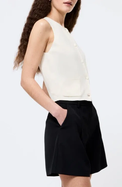 French Connection Cosysoft Knit Vest In White