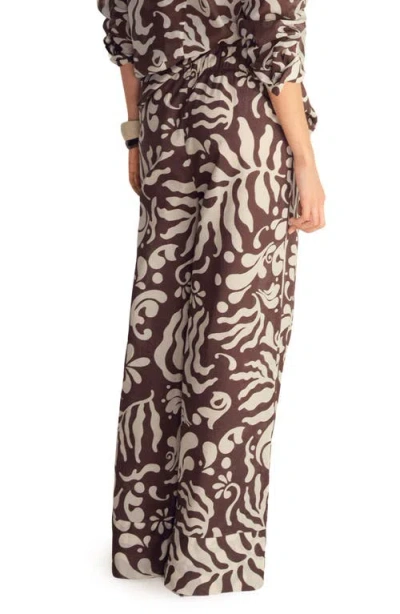 Mango Print Cotton Pants In Multi
