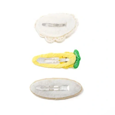 Puttisu 3pc Hair Clip Crochet Meadow Set
