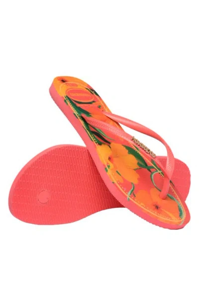 Havaianas Kids' Slim Tropical Floral Flip Flop
