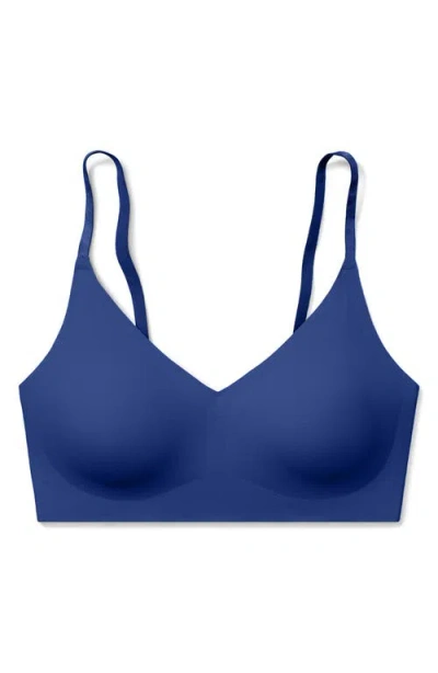 True & Co. True & Co True Body Lift Triangle Convertible Strap Bra In Blue