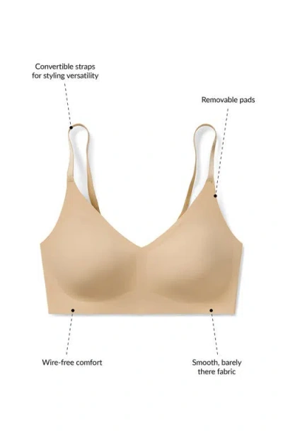 True & Co. True & Co True Body Lift Triangle Convertible Strap Bra In Pink