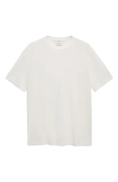 Mango Slim Fit Linen Blend T-shirt