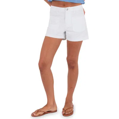 Hurley Horizon Patch Pocket Shorts In White