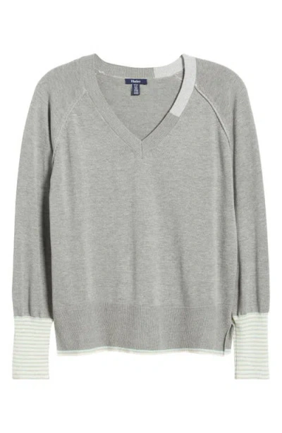 Hatley Cary V-neck Sweater In Gray