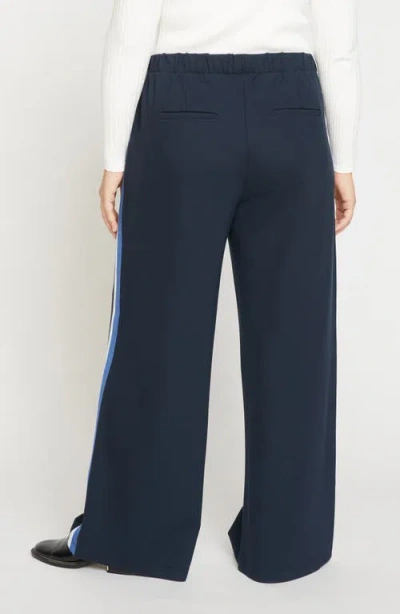 Universal Standard Stephanie Ponte Wide Leg Pants In Blue