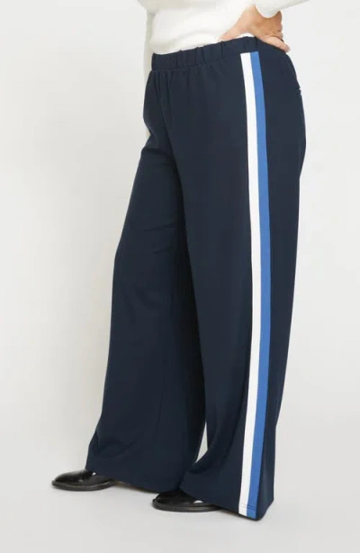 Universal Standard Stephanie Ponte Wide Leg Pants In Blue