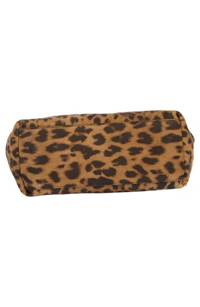 Reformation Small Vittoria Leather Tote In Animal Print