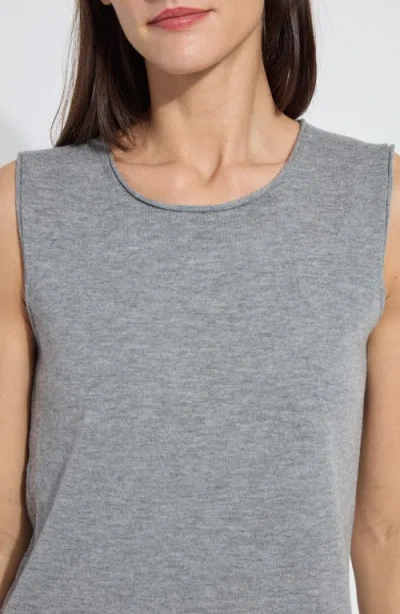 Lyssé Lysse Cosette Washable Merino Wool Tank In Gray