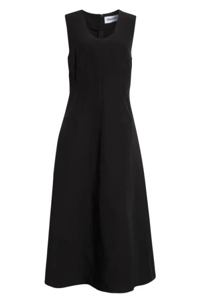 Partow Haley Sleeveless Ripstop In Black