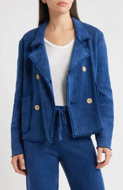 Frank & Eileen Mini Belfast Crop Knit Peacoat