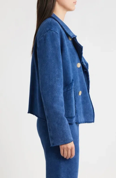 Frank & Eileen Mini Belfast Crop Knit Peacoat