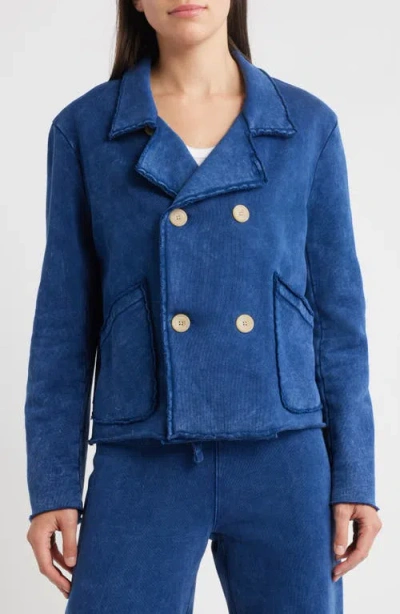 Frank & Eileen Mini Belfast Crop Knit Peacoat