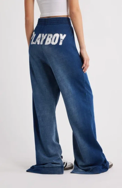 Ptcl X Playboy Embellished Wide Leg Sweatpants