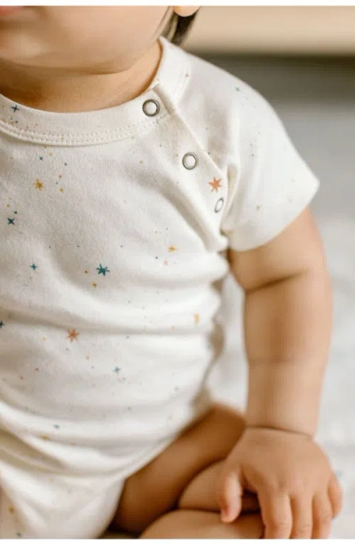 Pehr Celestial Organic Cotton Bodysuit In Neutral