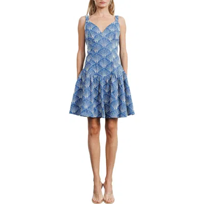 Ciebon Nova Embroidered Fit & Flare Dress