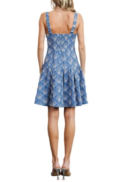 Ciebon Nova Embroidered Fit & Flare Dress