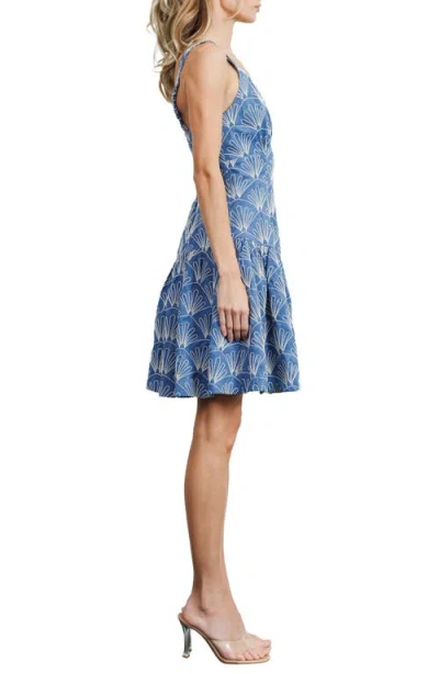 Ciebon Nova Embroidered Fit & Flare Dress