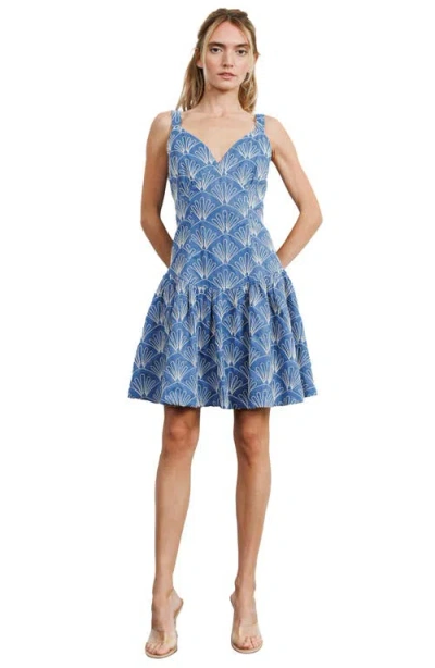 Ciebon Nova Embroidered Fit & Flare Dress
