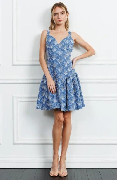 Ciebon Nova Embroidered Fit & Flare Dress