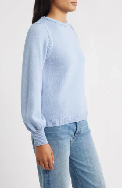 Hatley Braided Sweater In Blue
