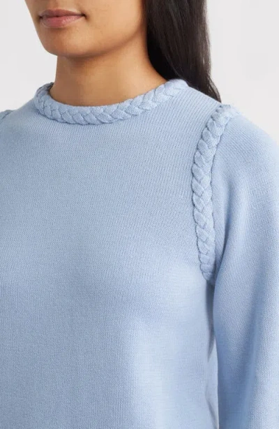Hatley Braided Sweater In Blue