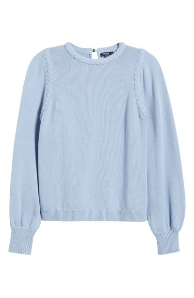 Hatley Braided Sweater In Blue