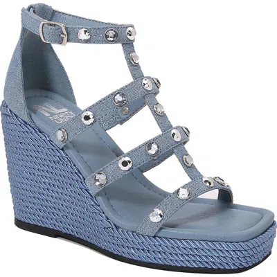 Ninety Union Jewel Multi Strap Wedge Sandal